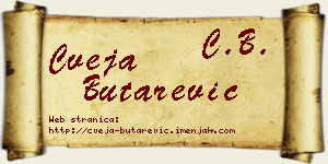 Cveja Butarević vizit kartica